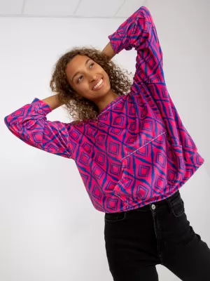 Dámská mikina RUE PARIS RV-BL-8188.50 PINK