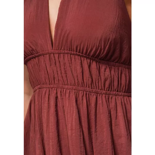  Dámské šaty OMBRE OW-DLR-E0001 BROWN 