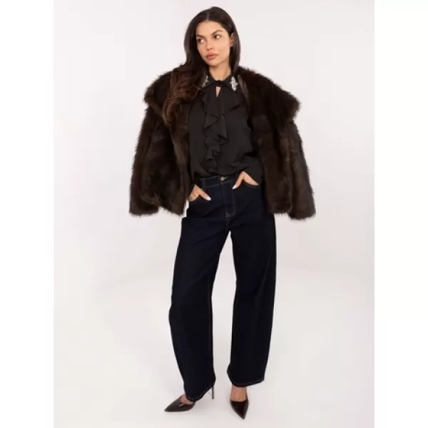  Dámská halenka FACTORY PRICE IT-BZ-28995.25 DARK BROWN 