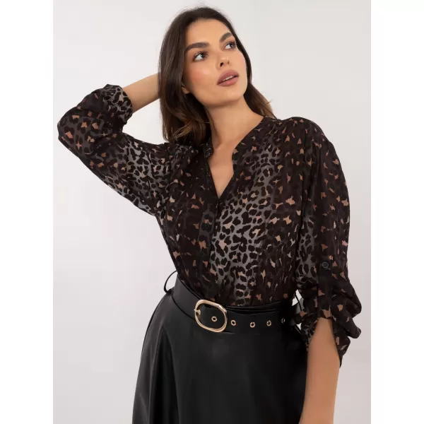  Dámská košile OCH BELLA TW-KS-BI-7175A.25 DARK GREY 