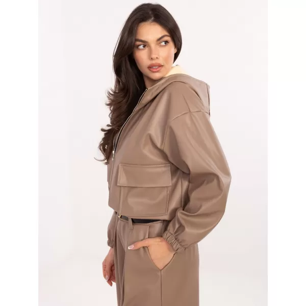  Dámská bunda RUE PARIS IT-KR-FL9729.15P DARK BEIGE 