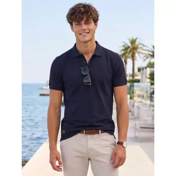  Pánské triko s límečkem ALTISPORT NP/ALMST90601 BLACK OPAL 