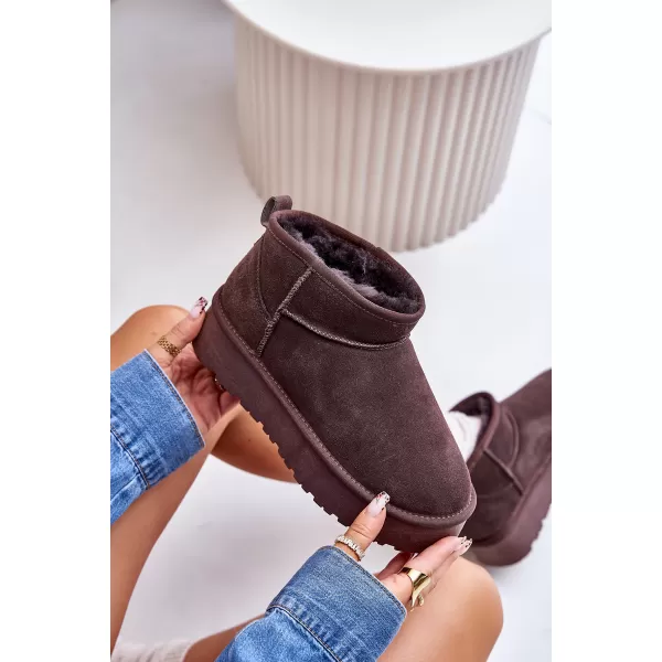  Dámské sněhule BOTO W5828 BROWN 