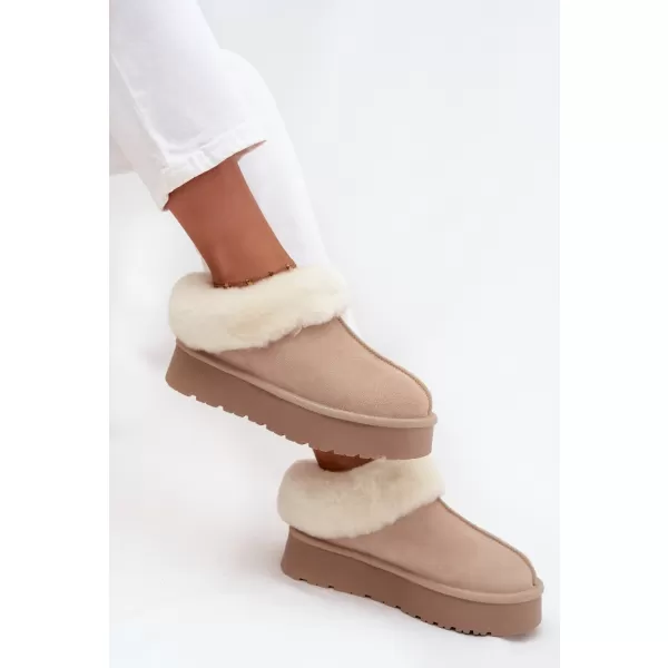  Dámské sněhule BOTO W5818 BEIGE 
