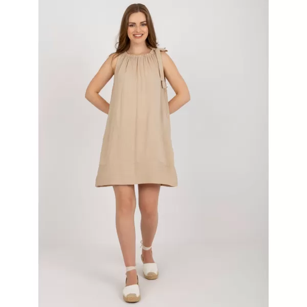  Dámské šaty OCH BELLA TW-SK-BI-89923.29 BEIGE 