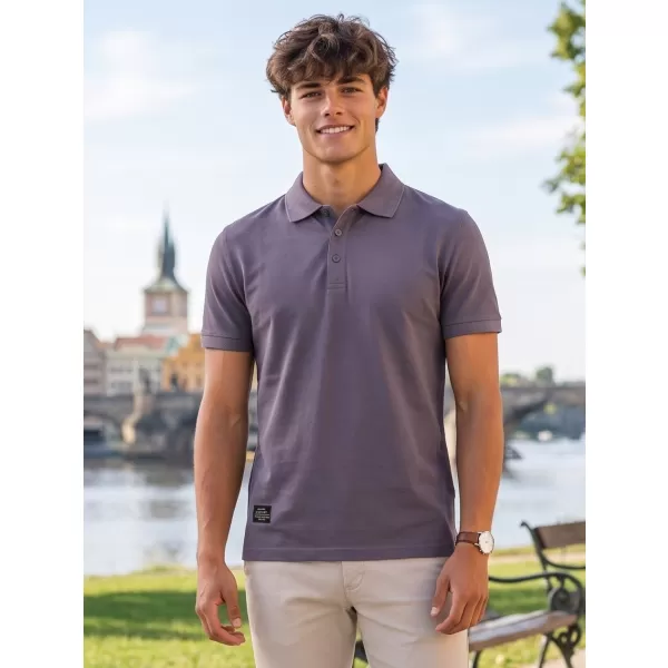 Pánské triko s límečkem ALTISPORT NP/ALMST90601 SLATE GREY 