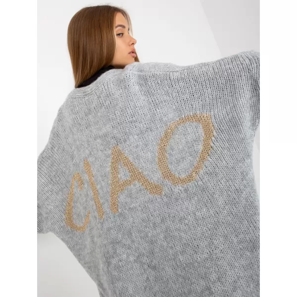  Dámský kardigan OCH BELLA TW-SW-BI-M2201.87 GRAY 