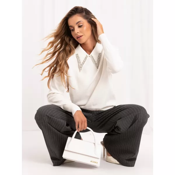  Dámský svetr ITALY MODA IR-SW-57939-2.18 ECRU 