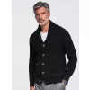 Pánský kardigan OMBRE OM-SWCD-0200 BLACK