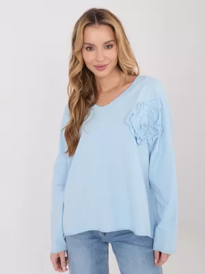 Dámská halenka FACTORY PRICE IT-BZ-6694.69 LIGHT BLUE