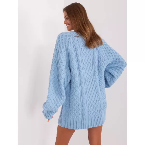  Dámský svetr WOOL FASHION ITALIA AT-SW-2367-2.64P LIGHT BLUE 