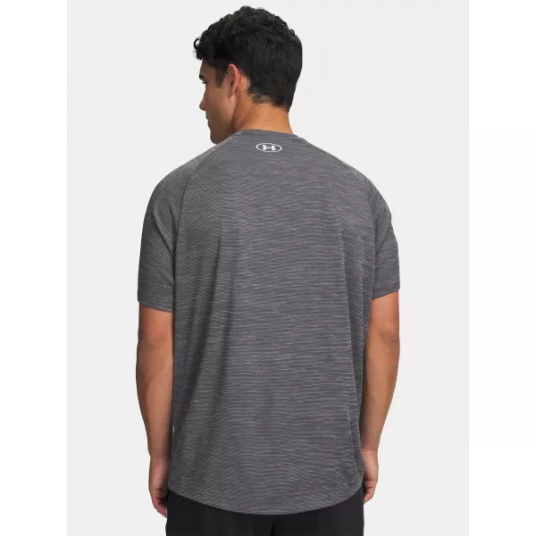  Pánské triko UNDER ARMOUR TECH TEXTURED SS 1382796-026 ŠEDÁ 