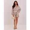 Dámské kraťasy RUE PARIS IT-SN-10366.69 DARK BEIGE