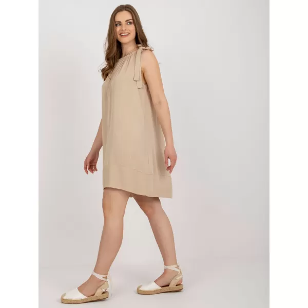  Dámské šaty OCH BELLA TW-SK-BI-89923.29 BEIGE 