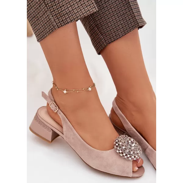  Dámské sandály D&A 41955-19 BEIGE 