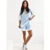 Dámský komplet RUE PARIS RV-KMPL-A1309.74 WHITE/BLUE