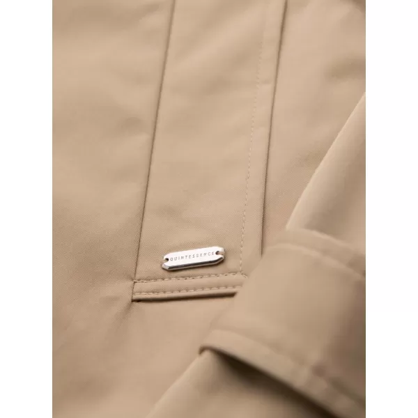  Pánský kabát OMBRE OM-COLC-0146 BEIGE 