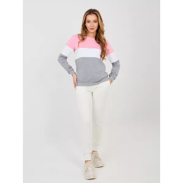  Dámská mikina RUE PARIS RV-BL-5787.15X GRAY-PINK 