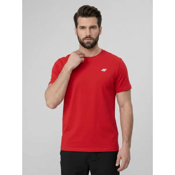  Pánské triko 4F 4FWMM00TTSHM3341 RED 