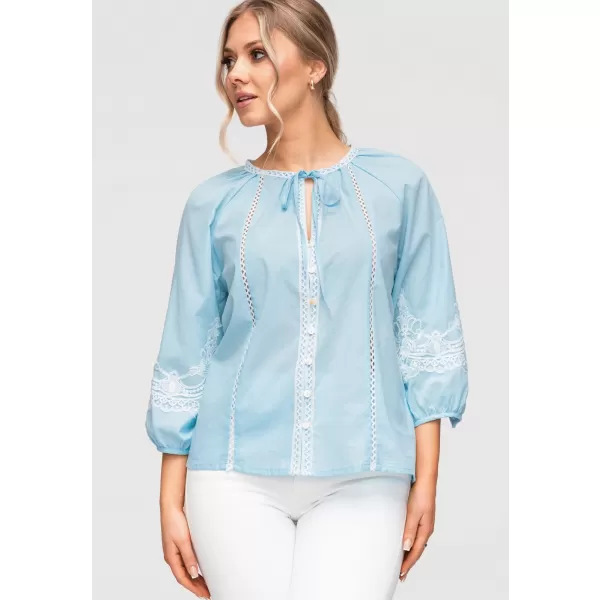  Dámská košile LARICA OW-SH-E0042 BLUE 