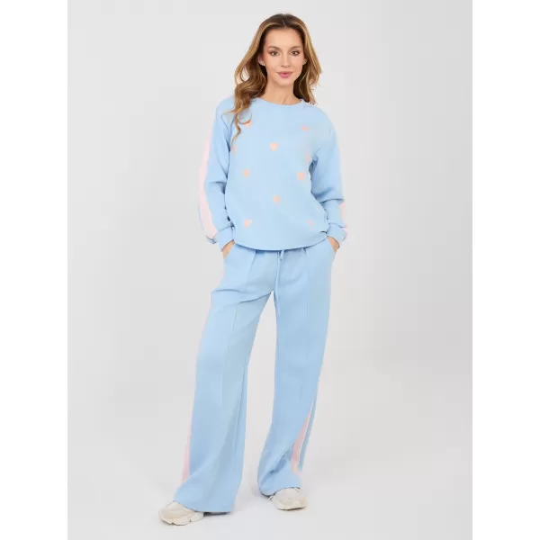  Dámská tepláková souprava RUE PARIS IT-KMPL-22211.32 LIGHT BLUE 