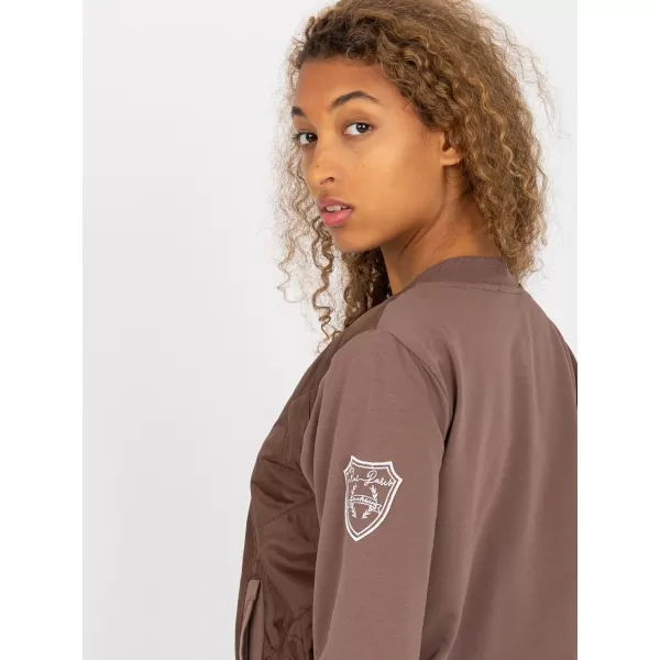  Dámská mikina RUE PARIS RV-BL-8225.88 BROWN 