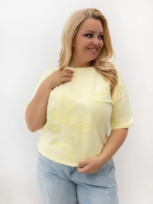 Dámské tričko RELEVANCE RV-TS-A1331.29P BRIGHT YELLOW