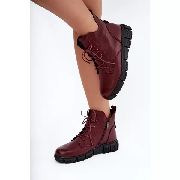  Dámské boty BOTO 26BT17-9301 BURGUNDY 