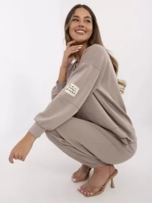 Dámský set ITALY MODA MI-KMPL-M5879.86 DARK BEIGE