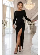 Dámské šaty NUMOCO 697-1 ČERNÁ S GLITRY