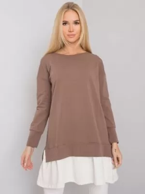 Dámská tunika RUE PARIS RV-TU-7183.33P BROWN
