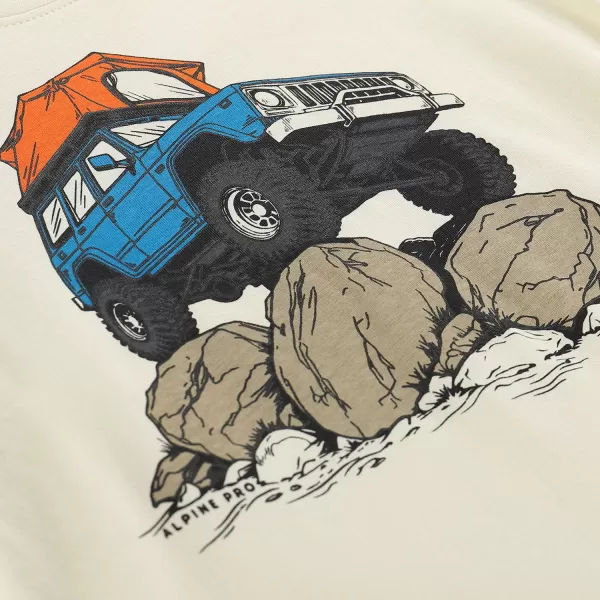  Dětské triko ALPINE PRO ECOMO 4 CREAM VARIANTA PC 