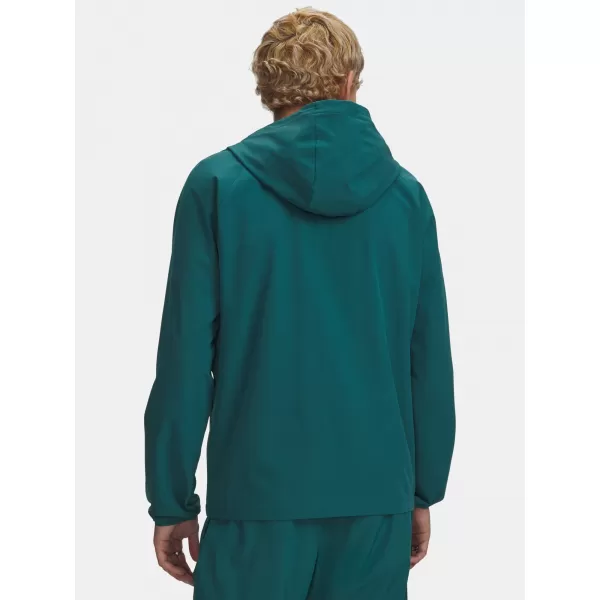  Pánská bunda UNDER ARMOUR VIBE WOVEN JACKET 6003001-338 ZELENÁ 