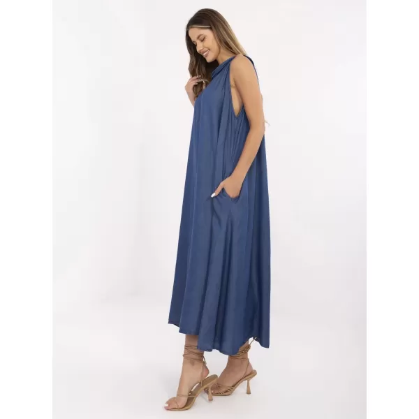  Dámské šaty ITALY MODA DHJ-SK-A7969.89 DARK BLUE 