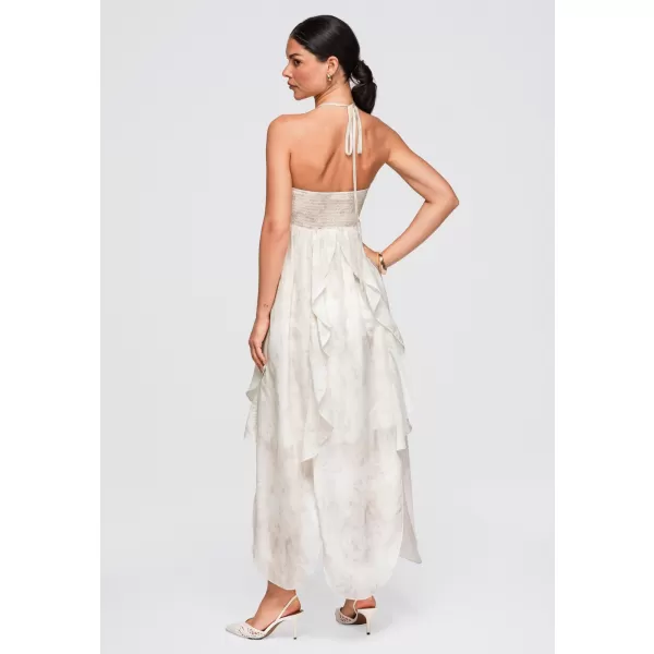  Dámské šaty OMBRE OW-DLR-E0016 BEIGE 