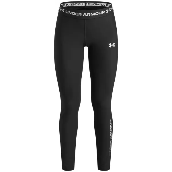  Dívčí legíny UNDER ARMOUR UA HEATGEAR BRANDED LEGGING 6013697-001 ČERNÁ 
