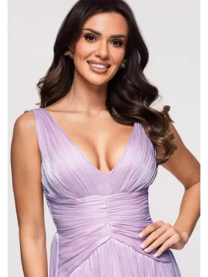 Dámské šaty LARICA LA-OM-DLR348 VIOLET