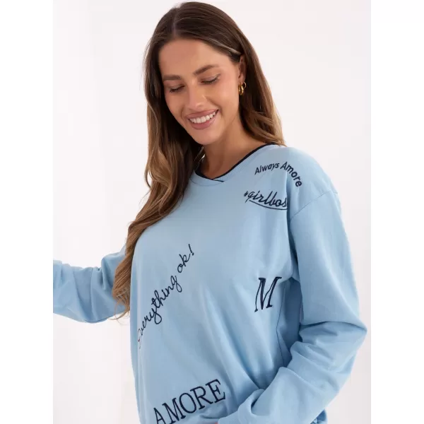  Dámská mikina RELEVANCE RV-BL-A968.00 LIGHT BLUE 