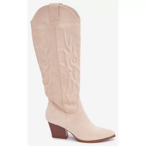  Dámské kozačky BOTO 9697A-1 BEIGE 