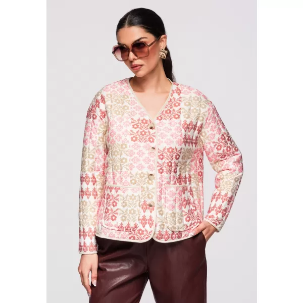  Dámská bunda LARICA OW-JALP-0126 ROSE/BEIGE 