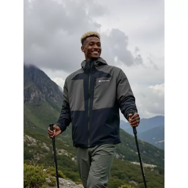  Pánská outdoorová bunda ALPINE PRO TEMUN BLACK 