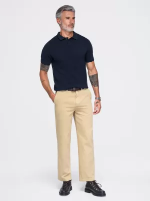 Pánské polo tričko OMBRE OM-POSS-0178 NAVY BLUE