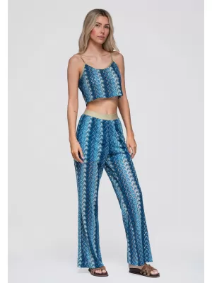 Dámská blůza OMBRE OW-TS-E0068 BLUE