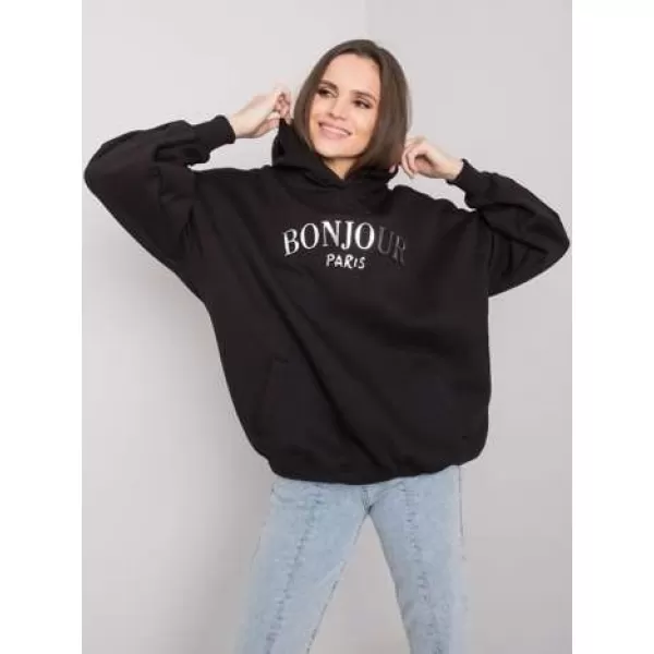  Dámská mikina RUE PARIS RV-BL-7357.35X NOIRE 