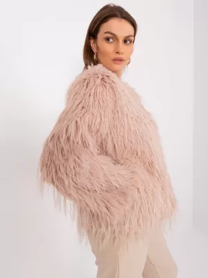 Dámská bunda WOOL FASHION ITALIA AT-KR-2359.96P GRAY-PINK