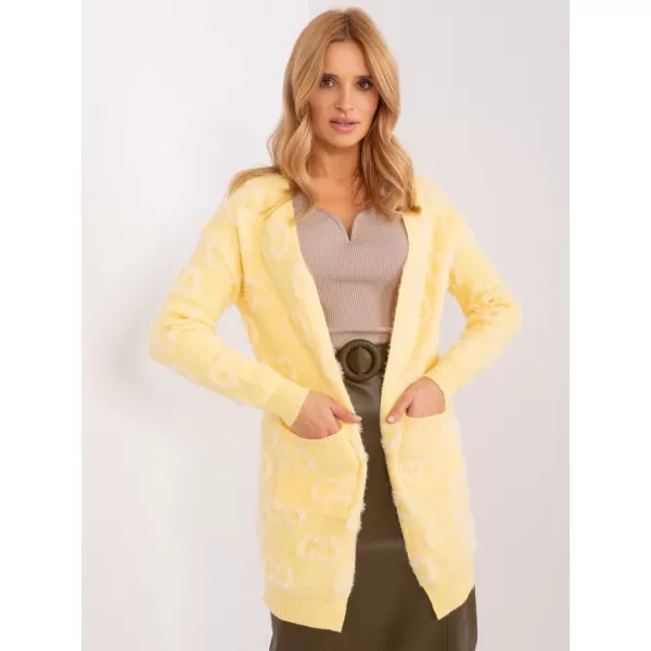  Dámský svetr WOOL FASHION ITALIA AT-SW-234502.38X BRIGHT YELLOW 