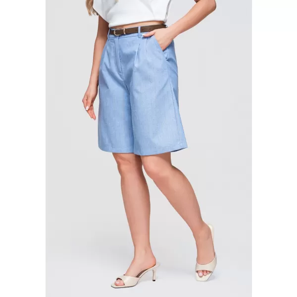  Dámské kraťasy OMBRE OW-ST-E0016 BLUE 