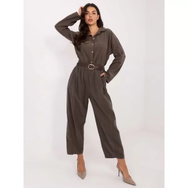  Dámské kalhoty ITALY MODA IT-SP-258009.83 DARK KHAKI 