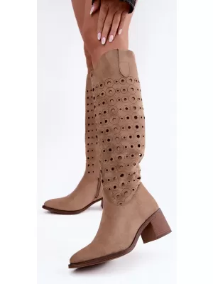 Dámské kozačky BOTO RMR2643-5 CAMEL