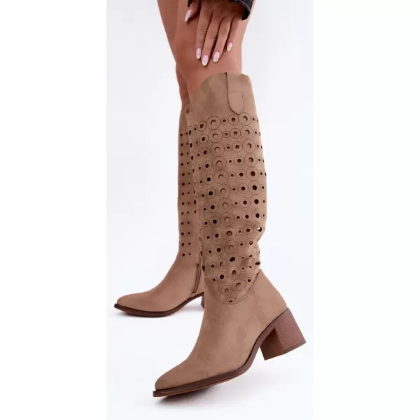  Dámské kozačky BOTO RMR2643-5 CAMEL 